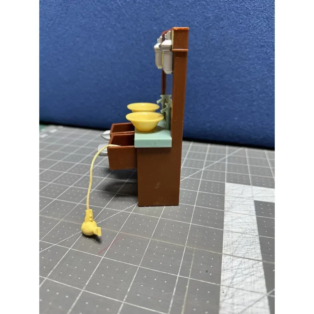 Mattel Fisher Price Loving Family Bathroom Sink Vanity Doll House Furniture 2008
